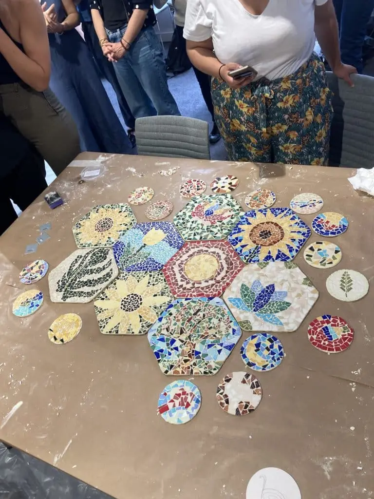 Mosaïque colorée