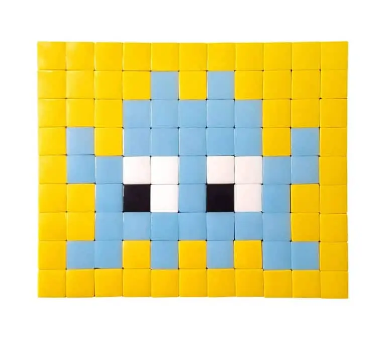 Un space invader en mosaïque