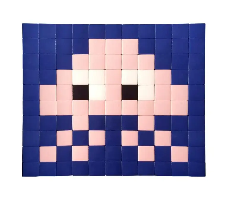 Un space invader en mosaïque