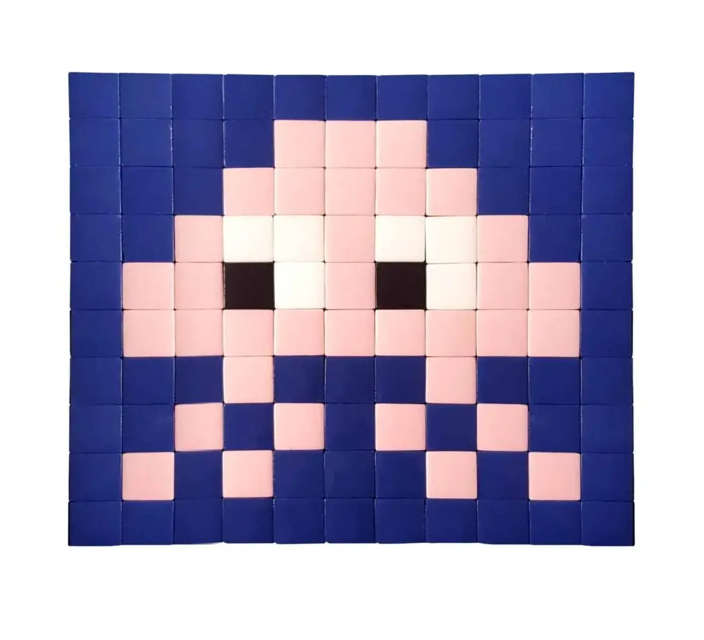 Un space invader en mosaïque